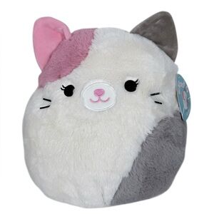 Squishmallows Karina The Cat Plush Fuzz A Mallow Pink Gray 12" Fluffy Kitty NEW